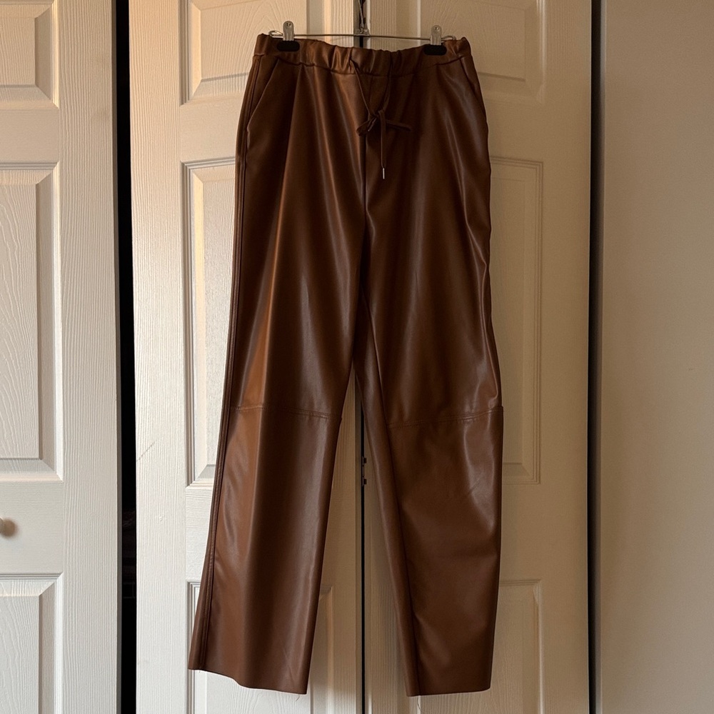 Vegan leather pants from Anthro